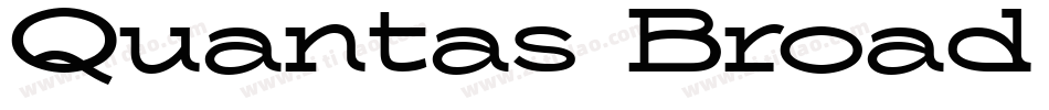 Quantas Broad Extrabold Regular字体转换